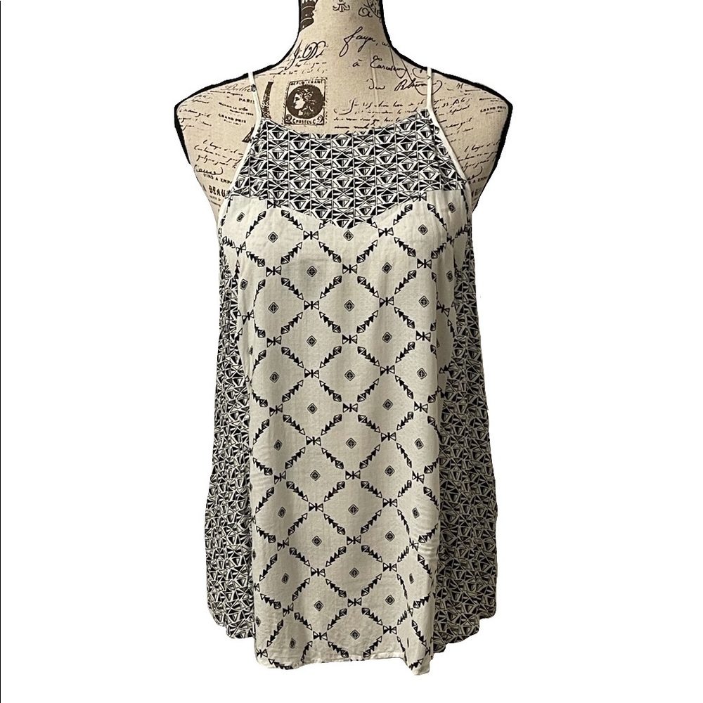 Lucky Brand Black and White Halter
